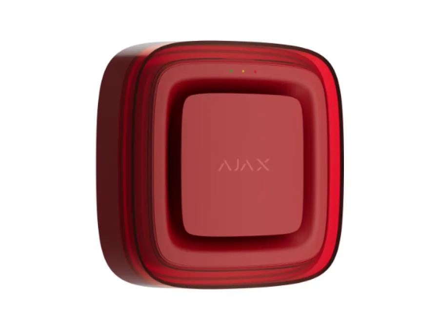 Ajax EN54 FireProtect (Sounder/VAD) sireen vilkuriga, punane